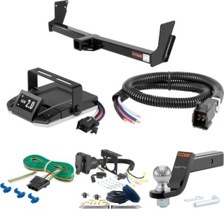 For 2003-2004 Chevy Blazer Tow Package Camp n' Field Trailer Hitch + Brake Controller Curt Assure 51160 Proportional Up To 4 Axles + 7 Way Trailer Wiring Plug & 2-5/16" ball 4 inch drop Fits All Models Curt 13020 2 inch Tow Receiver For 2003-2004 Chevy Blazer Tow Package Camp n' Field Trailer Hitch + Brake Controller Curt Assure 51160 Proportional Up To 4 Axles + 7 Way Trailer Wiring Plug & 2-5/16" ball 4 inch drop Fits All Models Curt 13020 2 inch Tow Receiver