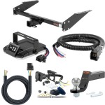For 1995-2005 Chevy Astro Tow Package Camp n' Field Trailer Hitch + Brake Controller Curt Assure 51160 Proportional Up To 4 Axles + 7 Way Trailer Wiring Plug & 2-5/16" ball 4 inch drop Fits All (16" spare requires relocation) Curt 13035 2 in For 1995-2005 Chevy Astro Tow Package Camp n' Field Trailer Hitch + Brake Controller Curt Assure 51160 Proportional Up To 4 Axles + 7 Way Trailer Wiring Plug & 2-5/16" ball 4 inch drop Fits All (16" spare requires relocation) Curt 13035 2 in