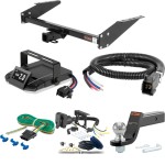 For 1985-1994 Chevy Astro Tow Package Camp n' Field Trailer Hitch + Brake Controller Curt Assure 51160 Proportional Up To 4 Axles + 7 Way Trailer Wiring Plug & 2-5/16" ball 4 inch drop Fits All (16" spare requires relocation) Curt 13035 2 in For 1985-1994 Chevy Astro Tow Package Camp n' Field Trailer Hitch + Brake Controller Curt Assure 51160 Proportional Up To 4 Axles + 7 Way Trailer Wiring Plug & 2-5/16" ball 4 inch drop Fits All (16" spare requires relocation) Curt 13035 2 in