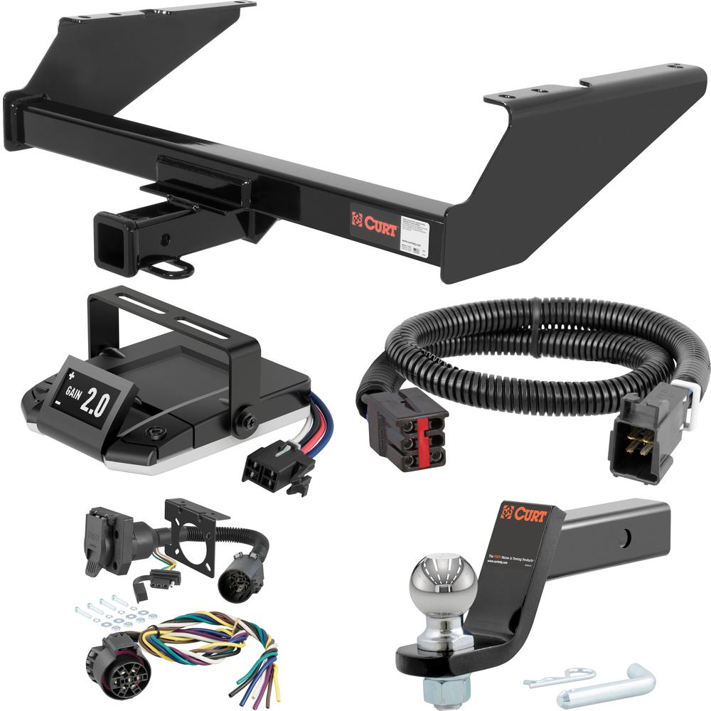 For 1997-2003 Ford F150 Tow Package Camp n' Field Trailer Hitch + Brake Controller Curt Assure 51160 Proportional Up To 4 Axles + 7 Way Trailer Wiring Plug & 2-5/16" ball 4 inch drop Fits Models w/o 20" Spare w/o Factory Connector Curt 13038 For 1997-2003 Ford F150 Tow Package Camp n' Field Trailer Hitch + Brake Controller Curt Assure 51160 Proportional Up To 4 Axles + 7 Way Trailer Wiring Plug & 2-5/16" ball 4 inch drop Fits Models w/o 20" Spare w/o Factory Connector Curt 13038
