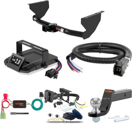 For 1999-2004 Jeep Grand Cherokee Tow Package Camp n' Field Trailer Hitch + Brake Controller Curt Assure 51160 Proportional Up To 4 Axles + 7 Way Trailer Wiring Plug & 2-5/16" ball 4 inch drop Fits Including Laredo & w/ Skid Shield Curt 13051 For 1999-2004 Jeep Grand Cherokee Tow Package Camp n' Field Trailer Hitch + Brake Controller Curt Assure 51160 Proportional Up To 4 Axles + 7 Way Trailer Wiring Plug & 2-5/16" ball 4 inch drop Fits Including Laredo & w/ Skid Shield Curt 13051