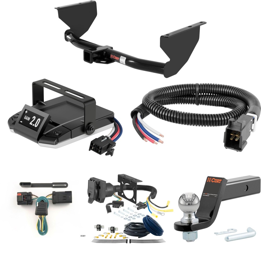 For 2000-2004 Jeep Grand Cherokee Tow Package Camp n' Field Trailer Hitch + Brake Controller Curt Assure 51160 Proportional Up To 4 Axles + 7 Way Trailer Wiring Plug & 2-5/16" ball 4 inch drop Fits Including Laredo & w/ Skid Shield w/ Tow Pre For 2000-2004 Jeep Grand Cherokee Tow Package Camp n' Field Trailer Hitch + Brake Controller Curt Assure 51160 Proportional Up To 4 Axles + 7 Way Trailer Wiring Plug & 2-5/16" ball 4 inch drop Fits Including Laredo & w/ Skid Shield w/ Tow Pre
