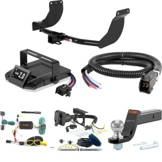 For 2010-2013 Ford Transit Connect Tow Package Camp n' Field Trailer Hitch + Brake Controller Curt Assure 51160 Proportional Up To 4 Axles + 7 Way Trailer Wiring Plug & 2-5/16" ball 4 inch drop Fits All Models Curt 13076 2 inch Tow Receiver For 2010-2013 Ford Transit Connect Tow Package Camp n' Field Trailer Hitch + Brake Controller Curt Assure 51160 Proportional Up To 4 Axles + 7 Way Trailer Wiring Plug & 2-5/16" ball 4 inch drop Fits All Models Curt 13076 2 inch Tow Receiver