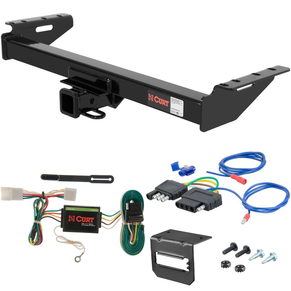 For 1997-2001 Jeep Cherokee Trailer Hitch + Wiring 5 Pin Fits All Models Curt 13084 2 inch Tow Receiver
