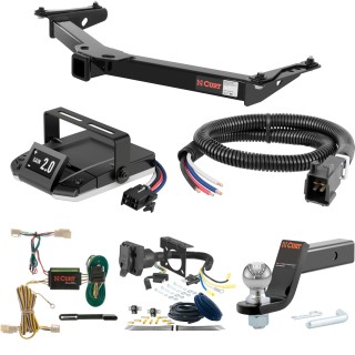 For 1996-2000 Toyota 4Runner Tow Package Camp n' Field Trailer Hitch + Brake Controller Curt Assure 51160 Proportional Up To 4 Axles + 7 Way Trailer Wiring Plug & 2-5/16" ball 4 inch drop Fits All Models Curt 13087 2 inch Tow Receiver For 1996-2000 Toyota 4Runner Tow Package Camp n' Field Trailer Hitch + Brake Controller Curt Assure 51160 Proportional Up To 4 Axles + 7 Way Trailer Wiring Plug & 2-5/16" ball 4 inch drop Fits All Models Curt 13087 2 inch Tow Receiver