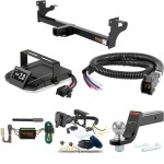 For 1992-2002 Isuzu Trooper Tow Package Camp n' Field Trailer Hitch + Brake Controller Curt Assure 51160 Proportional Up To 4 Axles + 7 Way Trailer Wiring Plug & 2-5/16" ball 4 inch drop Fits All Models Curt 13098 2 inch Tow Receiver For 1992-2002 Isuzu Trooper Tow Package Camp n' Field Trailer Hitch + Brake Controller Curt Assure 51160 Proportional Up To 4 Axles + 7 Way Trailer Wiring Plug & 2-5/16" ball 4 inch drop Fits All Models Curt 13098 2 inch Tow Receiver