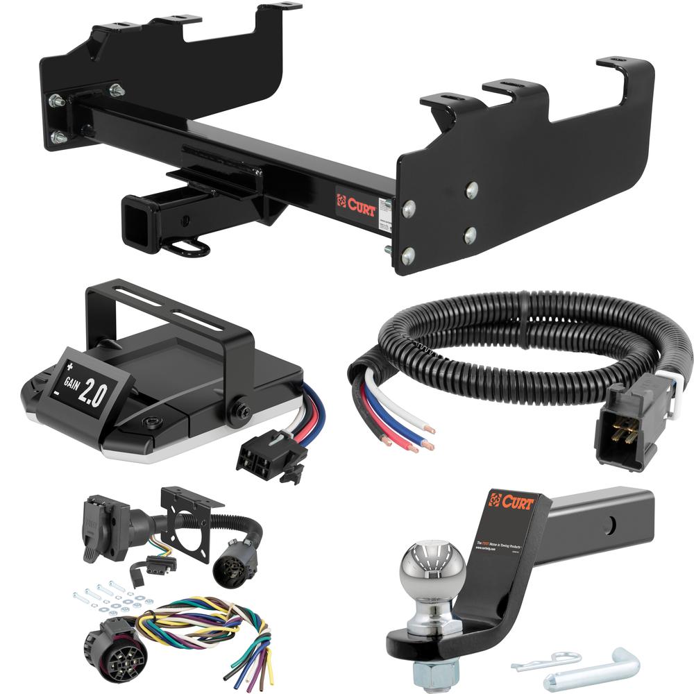 For 1980-1983 Ford F100 Tow Package Camp n' Field Trailer Hitch + Brake Controller Curt Assure 51160 Proportional Up To 4 Axles + 7 Way Trailer Wiring Plug & 2-5/16" ball 4 inch drop Fits w/ 10" Step Bumper Curt 13099 2 inch Tow Receiver For 1980-1983 Ford F100 Tow Package Camp n' Field Trailer Hitch + Brake Controller Curt Assure 51160 Proportional Up To 4 Axles + 7 Way Trailer Wiring Plug & 2-5/16" ball 4 inch drop Fits w/ 10" Step Bumper Curt 13099 2 inch Tow Receiver