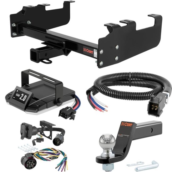 For 1980-1983 Ford F100 Tow Package Camp n' Field Trailer Hitch + Brake Controller Curt Assure 51160 Proportional Up To 4 Axles + 7 Way Trailer Wiring Plug & 2-5/16" ball 4 inch drop Fits w/ 10" Step Bumper Curt 13099 2 inch Tow Receiver For 1980-1983 Ford F100 Tow Package Camp n' Field Trailer Hitch + Brake Controller Curt Assure 51160 Proportional Up To 4 Axles + 7 Way Trailer Wiring Plug & 2-5/16" ball 4 inch drop Fits w/ 10" Step Bumper Curt 13099 2 inch Tow Receiver