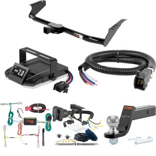 For 2015-2020 Toyota Sienna Tow Package Camp n' Field Trailer Hitch + Brake Controller Curt Assure 51160 Proportional Up To 4 Axles + 7 Way Trailer Wiring Plug & 2-5/16" ball 4 inch drop Except SE Curt 13105 2 inch Tow Receiver For 2015-2020 Toyota Sienna Tow Package Camp n' Field Trailer Hitch + Brake Controller Curt Assure 51160 Proportional Up To 4 Axles + 7 Way Trailer Wiring Plug & 2-5/16" ball 4 inch drop Except SE Curt 13105 2 inch Tow Receiver
