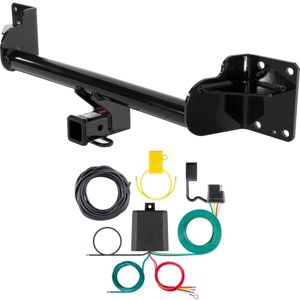 For 2008-2013 BMW X6 Trailer Hitch + Wiring 4 Pin Fits All Models Curt 13114 59236 2 inch Tow Receiver
