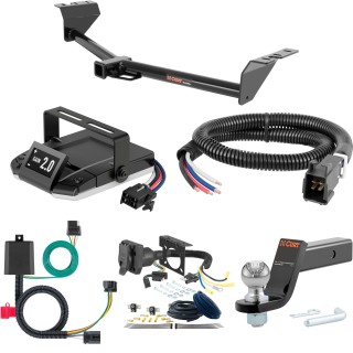For 2015-2021 Kia Sedona Tow Package Camp n' Field Trailer Hitch + Brake Controller Curt Assure 51160 Proportional Up To 4 Axles + 7 Way Trailer Wiring Plug & 2-5/16" ball 4 inch drop Fits All Models Curt 13115 2 inch Tow Receiver For 2015-2021 Kia Sedona Tow Package Camp n' Field Trailer Hitch + Brake Controller Curt Assure 51160 Proportional Up To 4 Axles + 7 Way Trailer Wiring Plug & 2-5/16" ball 4 inch drop Fits All Models Curt 13115 2 inch Tow Receiver