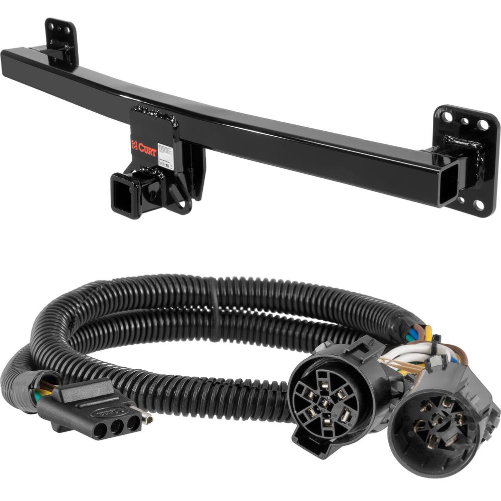 For 2013-2014 Porsche Cayenne Trailer Hitch + Wiring 4 Pin Fits Models w/ Existing USCAR 7-way Curt 13116 55384 2 inch Tow Receiver For 2013-2014 Porsche Cayenne Trailer Hitch + Wiring 4 Pin Fits Models w/ Existing USCAR 7-way Curt 13116 55384 2 inch Tow Receiver