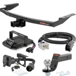 For 2014-2019 INFINITI QX60 Tow Package Camp n' Field Trailer Hitch + Brake Controller Curt Assure 51160 Proportional Up To 4 Axles + 7 Way Trailer Wiring Plug & 2-5/16" ball 4 inch drop Fits Models w/ Existing USCAR 7-way Curt 13126 2 inch Tow R For 2014-2019 INFINITI QX60 Tow Package Camp n' Field Trailer Hitch + Brake Controller Curt Assure 51160 Proportional Up To 4 Axles + 7 Way Trailer Wiring Plug & 2-5/16" ball 4 inch drop Fits Models w/ Existing USCAR 7-way Curt 13126 2 inch Tow R