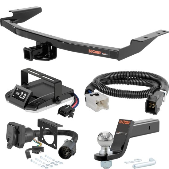 For 2014-2019 INFINITI QX60 Tow Package Camp n' Field Trailer Hitch + Brake Controller Curt Assure 51160 Proportional Up To 4 Axles + 7 Way Trailer Wiring Plug & 2-5/16" ball 4 inch drop Fits Models w/ Existing USCAR 7-way Curt 13126 2 inch Tow R For 2014-2019 INFINITI QX60 Tow Package Camp n' Field Trailer Hitch + Brake Controller Curt Assure 51160 Proportional Up To 4 Axles + 7 Way Trailer Wiring Plug & 2-5/16" ball 4 inch drop Fits Models w/ Existing USCAR 7-way Curt 13126 2 inch Tow R