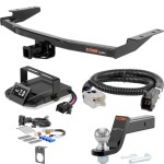 For 2013-2016 Nissan Pathfinder Tow Package Camp n' Field Trailer Hitch + Brake Controller Curt Assure 51160 Proportional Up To 4 Axles + 7 Way Trailer Wiring Plug & 2-5/16" ball 4 inch drop Fits All Models Curt 13126 2 inch Tow Receiver For 2013-2016 Nissan Pathfinder Tow Package Camp n' Field Trailer Hitch + Brake Controller Curt Assure 51160 Proportional Up To 4 Axles + 7 Way Trailer Wiring Plug & 2-5/16" ball 4 inch drop Fits All Models Curt 13126 2 inch Tow Receiver