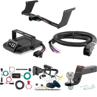 For 2017-2018 Ford Escape Tow Package Camp n' Field Trailer Hitch + Brake Controller Curt Assure 51160 Proportional Up To 4 Axles + 7 Way Trailer Wiring Plug & 2-5/16" ball 4 inch drop Except S Models Curt 13131 2 inch Tow Receiver For 2017-2018 Ford Escape Tow Package Camp n' Field Trailer Hitch + Brake Controller Curt Assure 51160 Proportional Up To 4 Axles + 7 Way Trailer Wiring Plug & 2-5/16" ball 4 inch drop Except S Models Curt 13131 2 inch Tow Receiver