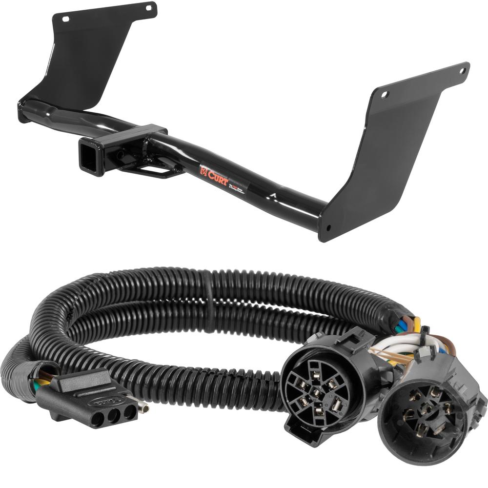 For 2013-2019 Ford Escape Trailer Hitch + Wiring 4 Pin Fits Models w/ USCAR 7-way Excluding S Models Curt 13131 55384 2 inch Tow Receiver For 2013-2019 Ford Escape Trailer Hitch + Wiring 4 Pin Fits Models w/ USCAR 7-way Excluding S Models Curt 13131 55384 2 inch Tow Receiver