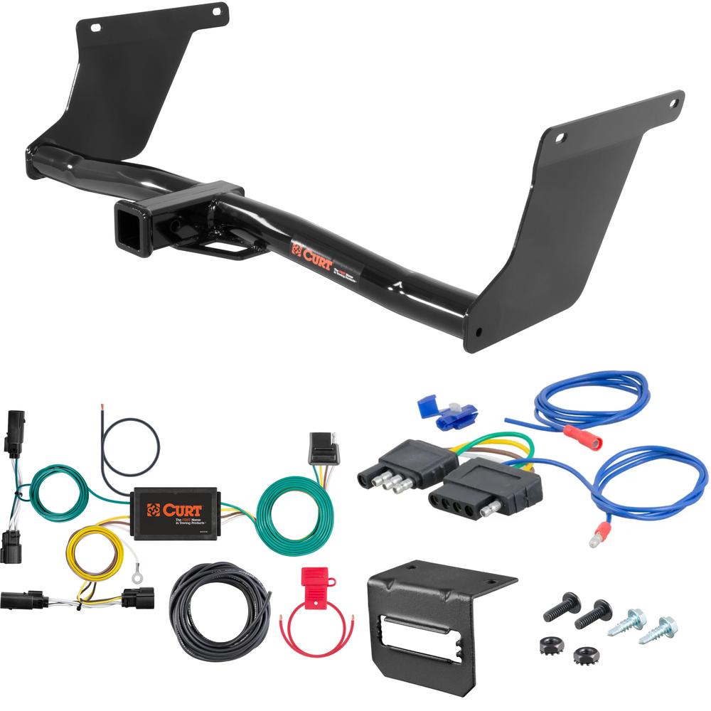 For 2019 Ford Escape Trailer Hitch + Wiring 5 Pin Except S Models Curt 13131 2 inch Tow Receiver