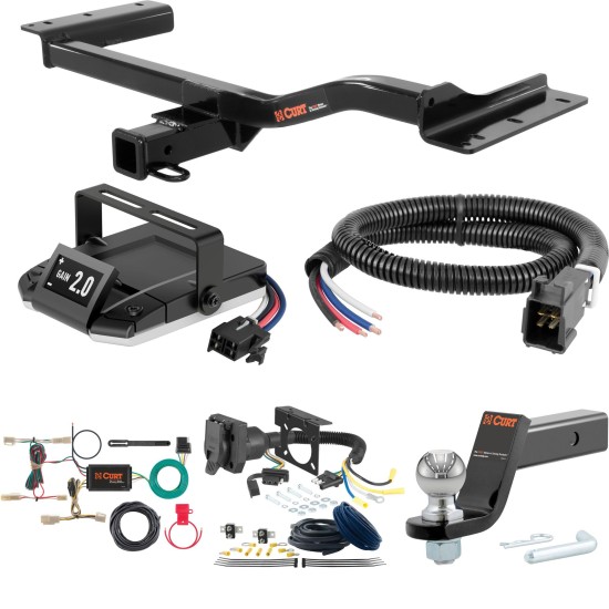 For 2010-2012 Lexus RX350 Tow Package Camp n' Field Trailer Hitch + Brake Controller Curt Assure 51160 Proportional Up To 4 Axles + 7 Way Trailer Wiring Plug & 2-5/16" ball 4 inch drop Fits All Models Curt 13143 2 inch Tow Receiver For 2010-2012 Lexus RX350 Tow Package Camp n' Field Trailer Hitch + Brake Controller Curt Assure 51160 Proportional Up To 4 Axles + 7 Way Trailer Wiring Plug & 2-5/16" ball 4 inch drop Fits All Models Curt 13143 2 inch Tow Receiver