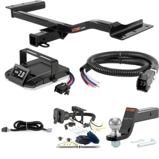 For 2010-2012 Lexus RX350 Tow Package Camp n' Field Trailer Hitch + Brake Controller Curt Assure 51160 Proportional Up To 4 Axles + 7 Way Trailer Wiring Plug & 2-5/16" ball 4 inch drop Fits w/ factory Tow Package Curt 13143 2 inch Tow Receiver For 2010-2012 Lexus RX350 Tow Package Camp n' Field Trailer Hitch + Brake Controller Curt Assure 51160 Proportional Up To 4 Axles + 7 Way Trailer Wiring Plug & 2-5/16" ball 4 inch drop Fits w/ factory Tow Package Curt 13143 2 inch Tow Receiver