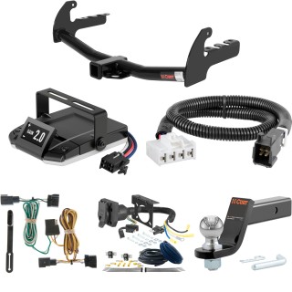 For 1997-2003 Dodge Dakota Tow Package Camp n' Field Trailer Hitch + Brake Controller Curt Assure 51160 Proportional Up To 4 Axles + 7 Way Trailer Wiring Plug & 2-5/16" ball 4 inch drop Fits All Models Curt 13145 2 inch Tow Receiver For 1997-2003 Dodge Dakota Tow Package Camp n' Field Trailer Hitch + Brake Controller Curt Assure 51160 Proportional Up To 4 Axles + 7 Way Trailer Wiring Plug & 2-5/16" ball 4 inch drop Fits All Models Curt 13145 2 inch Tow Receiver