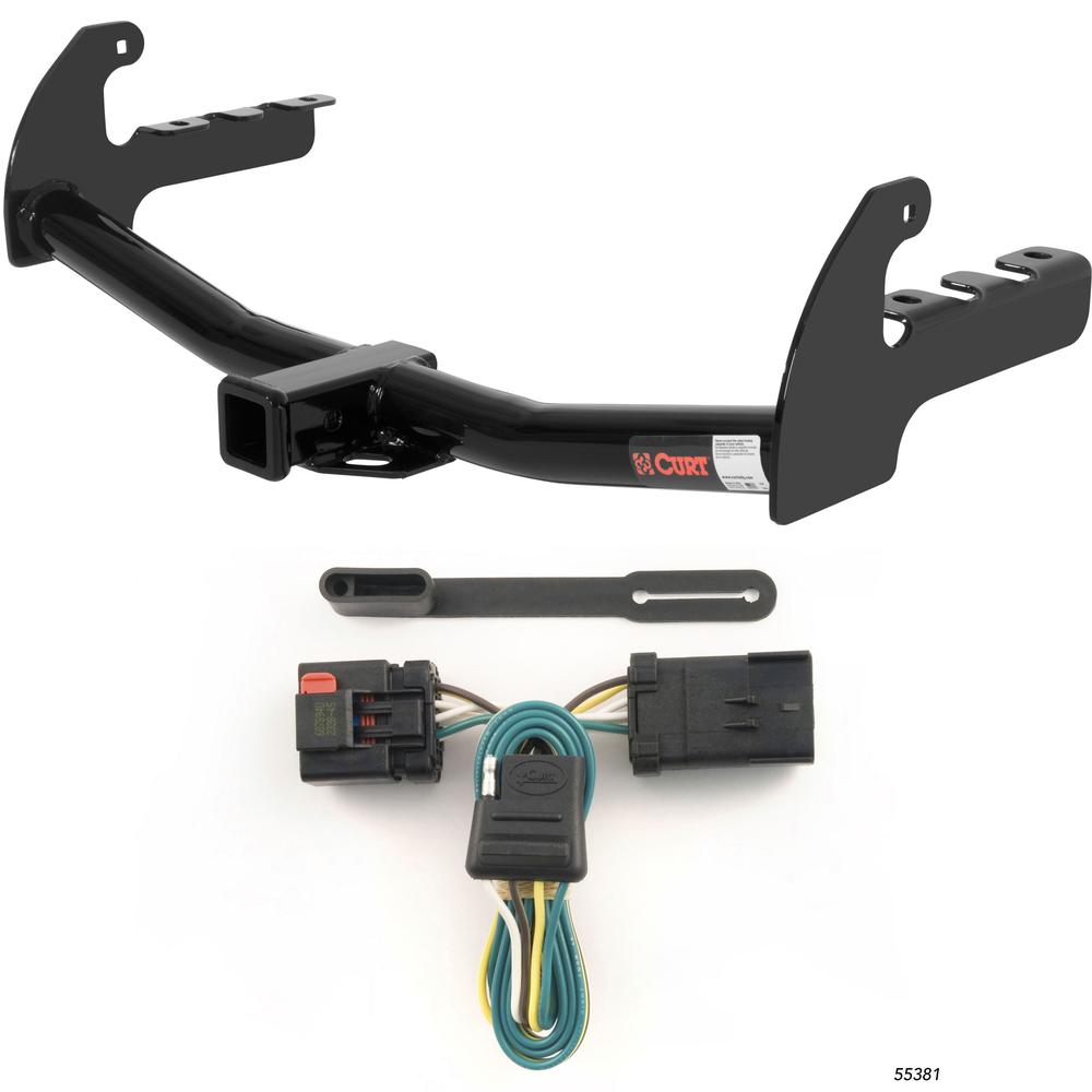 For 2000-2004 Dodge Dakota Trailer Hitch + Wiring 4 Pin Fits w/ Tow Prep Package Curt 13145 55381 2 inch Tow Receiver For 2000-2004 Dodge Dakota Trailer Hitch + Wiring 4 Pin Fits w/ Tow Prep Package Curt 13145 55381 2 inch Tow Receiver