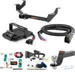For 2014-2023 Ford Transit Connect Tow Package Camp n' Field Trailer Hitch + Brake Controller Curt Assure 51160 Proportional Up To 4 Axles + 7 Way Trailer Wiring Plug & 2-5/16" ball 4 inch drop Fits All Models Curt 13167 2 inch Tow Receiver For 2014-2023 Ford Transit Connect Tow Package Camp n' Field Trailer Hitch + Brake Controller Curt Assure 51160 Proportional Up To 4 Axles + 7 Way Trailer Wiring Plug & 2-5/16" ball 4 inch drop Fits All Models Curt 13167 2 inch Tow Receiver