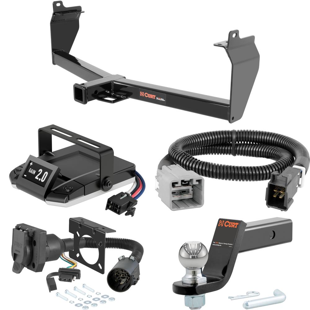 For 2014-2018 Jeep Cherokee Tow Package Camp n' Field Trailer Hitch + Brake Controller Curt Assure 51160 Proportional Up To 4 Axles + 7 Way Trailer Wiring Plug & 2-5/16" ball 4 inch drop Fits Models w/ Existing USCAR 7-way Curt 13171 2 inch Tow R For 2014-2018 Jeep Cherokee Tow Package Camp n' Field Trailer Hitch + Brake Controller Curt Assure 51160 Proportional Up To 4 Axles + 7 Way Trailer Wiring Plug & 2-5/16" ball 4 inch drop Fits Models w/ Existing USCAR 7-way Curt 13171 2 inch Tow R