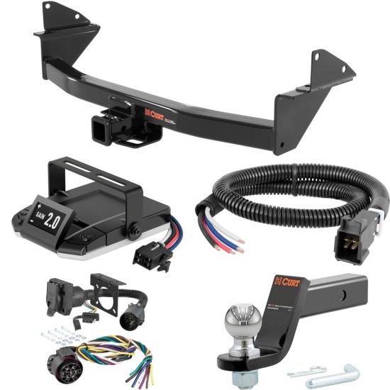 For 2015-2022 Chevy Colorado Tow Package Camp n' Field Trailer Hitch + Brake Controller Curt Assure 51160 Proportional Up To 4 Axles + 7 Way Trailer Wiring Plug & 2-5/16" ball 4 inch drop Fits All Models Curt 13176 2 inch Tow Receiver For 2015-2022 Chevy Colorado Tow Package Camp n' Field Trailer Hitch + Brake Controller Curt Assure 51160 Proportional Up To 4 Axles + 7 Way Trailer Wiring Plug & 2-5/16" ball 4 inch drop Fits All Models Curt 13176 2 inch Tow Receiver