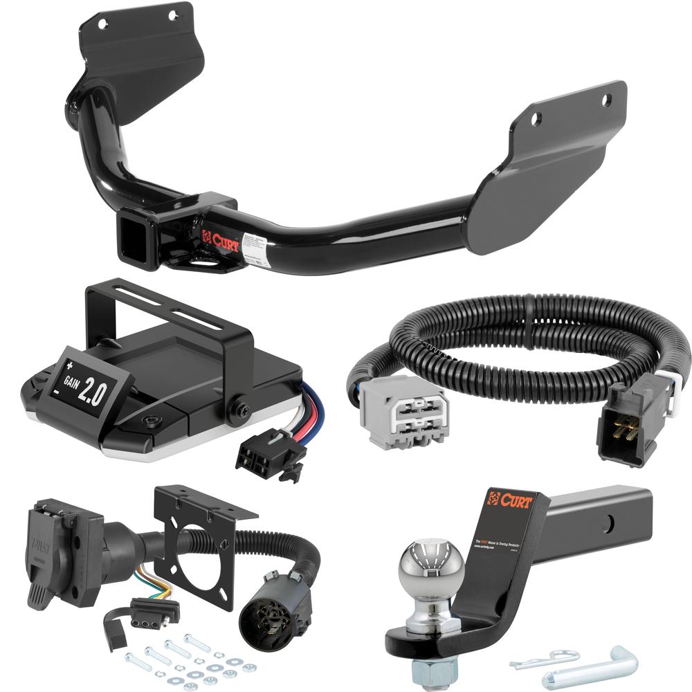 For 2012-2021 Jeep Grand Cherokee Tow Package Camp n' Field Trailer Hitch + Brake Controller Curt Assure 51160 Proportional Up To 4 Axles + 7 Way Trailer Wiring Plug & 2-5/16" ball 4 inch drop Fits Models w/ USCAR 7-way Excluding SRT SRT8 or Trac For 2012-2021 Jeep Grand Cherokee Tow Package Camp n' Field Trailer Hitch + Brake Controller Curt Assure 51160 Proportional Up To 4 Axles + 7 Way Trailer Wiring Plug & 2-5/16" ball 4 inch drop Fits Models w/ USCAR 7-way Excluding SRT SRT8 or Trac