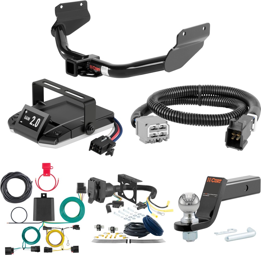 For 2014-2021 Jeep Grand Cherokee Tow Package Camp n' Field Trailer Hitch + Brake Controller Curt Assure 51160 Proportional Up To 4 Axles + 7 Way Trailer Wiring Plug & 2-5/16" ball 4 inch drop Except SRT SRT8 or Trackhawk Curt 13182 2 inch Tow Re For 2014-2021 Jeep Grand Cherokee Tow Package Camp n' Field Trailer Hitch + Brake Controller Curt Assure 51160 Proportional Up To 4 Axles + 7 Way Trailer Wiring Plug & 2-5/16" ball 4 inch drop Except SRT SRT8 or Trackhawk Curt 13182 2 inch Tow Re