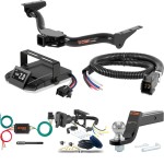 For 2000-2004 Nissan Xterra Tow Package Camp n' Field Trailer Hitch + Brake Controller Curt Assure 51160 Proportional Up To 4 Axles + 7 Way Trailer Wiring Plug & 2-5/16" ball 4 inch drop Fits All Models Curt 13183 2 inch Tow Receiver For 2000-2004 Nissan Xterra Tow Package Camp n' Field Trailer Hitch + Brake Controller Curt Assure 51160 Proportional Up To 4 Axles + 7 Way Trailer Wiring Plug & 2-5/16" ball 4 inch drop Fits All Models Curt 13183 2 inch Tow Receiver