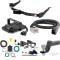 For 2005-2015 Nissan Armada Tow Package Camp n' Field Trailer Hitch + Brake Controller Curt Assure 51160 Proportional Up To 4 Axles + 7 Way Trailer Wiring Plug & 2-5/16" ball 4 inch drop Fits All Models Curt 13188 2 inch Tow Receiver