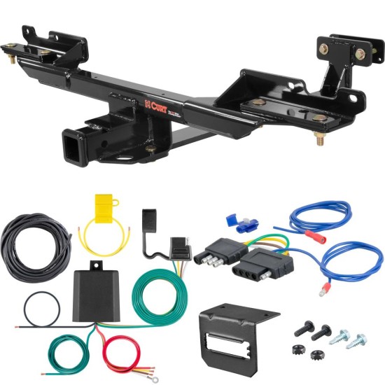 For 2014-2016 Mercedes GL450 Trailer Hitch + Wiring 5 Pin Except Active Curve System Curt 13190 2 inch Tow Receiver