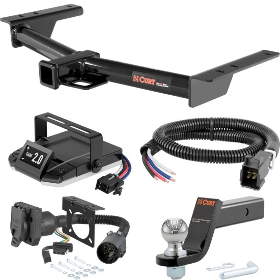 For 2015-2024 Ford Transit 350 Tow Package Camp n' Field Trailer Hitch + Brake Controller Curt Assure 51160 Proportional Up To 4 Axles + 7 Way Trailer Wiring Plug & 2-5/16" ball 4 inch drop Fits Single Rear Wheel 148" WB w/ USCAR 7-Way Exc C For 2015-2024 Ford Transit 350 Tow Package Camp n' Field Trailer Hitch + Brake Controller Curt Assure 51160 Proportional Up To 4 Axles + 7 Way Trailer Wiring Plug & 2-5/16" ball 4 inch drop Fits Single Rear Wheel 148" WB w/ USCAR 7-Way Exc C