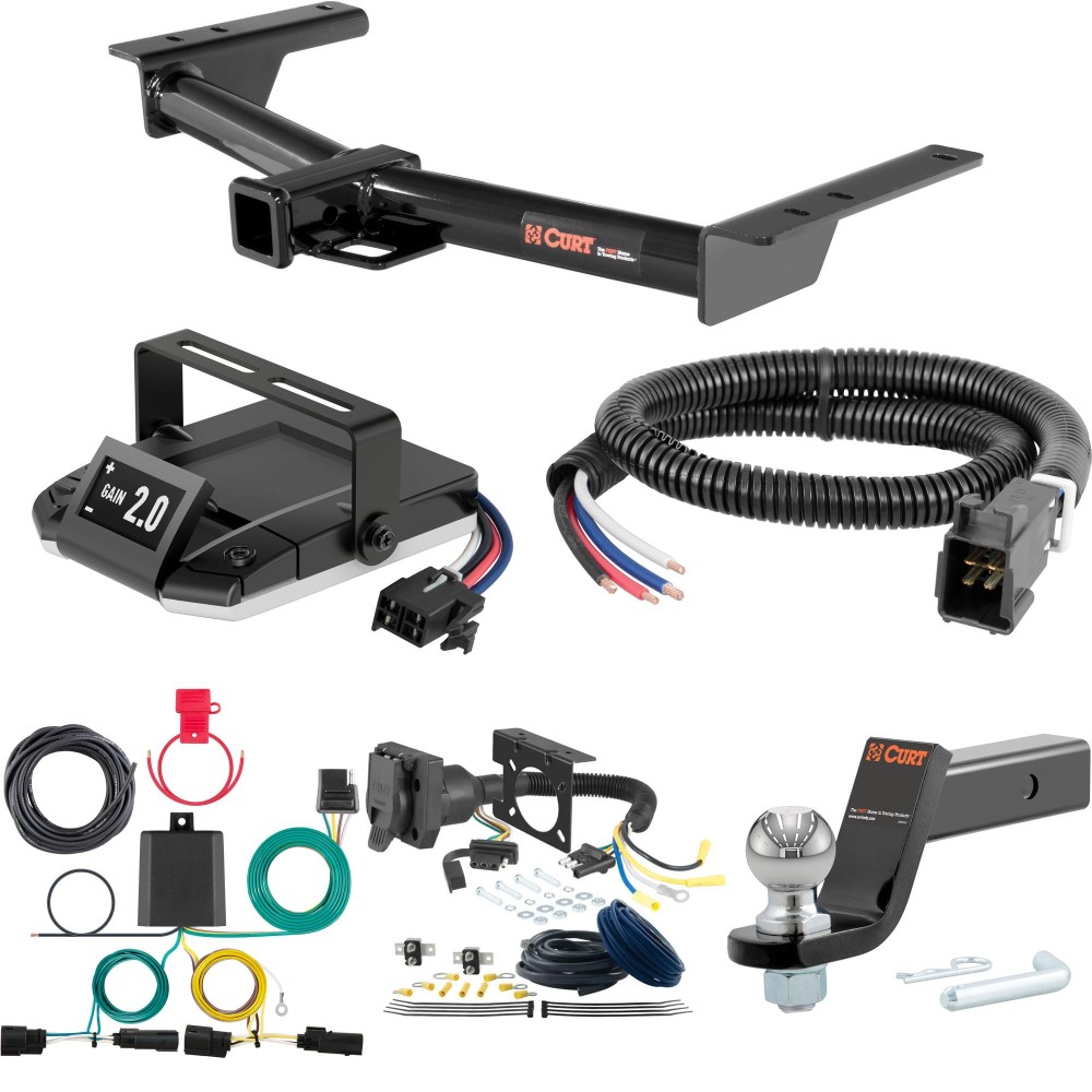 For 2022-2024 Ford E-Transit Tow Package Camp n' Field Trailer Hitch + Brake Controller Curt Assure 51160 Proportional Up To 4 Axles + 7 Way Trailer Wiring Plug & 2-5/16" ball 4 inch drop Fits All Models Curt 13193 2 inch Tow Receiver For 2022-2024 Ford E-Transit Tow Package Camp n' Field Trailer Hitch + Brake Controller Curt Assure 51160 Proportional Up To 4 Axles + 7 Way Trailer Wiring Plug & 2-5/16" ball 4 inch drop Fits All Models Curt 13193 2 inch Tow Receiver