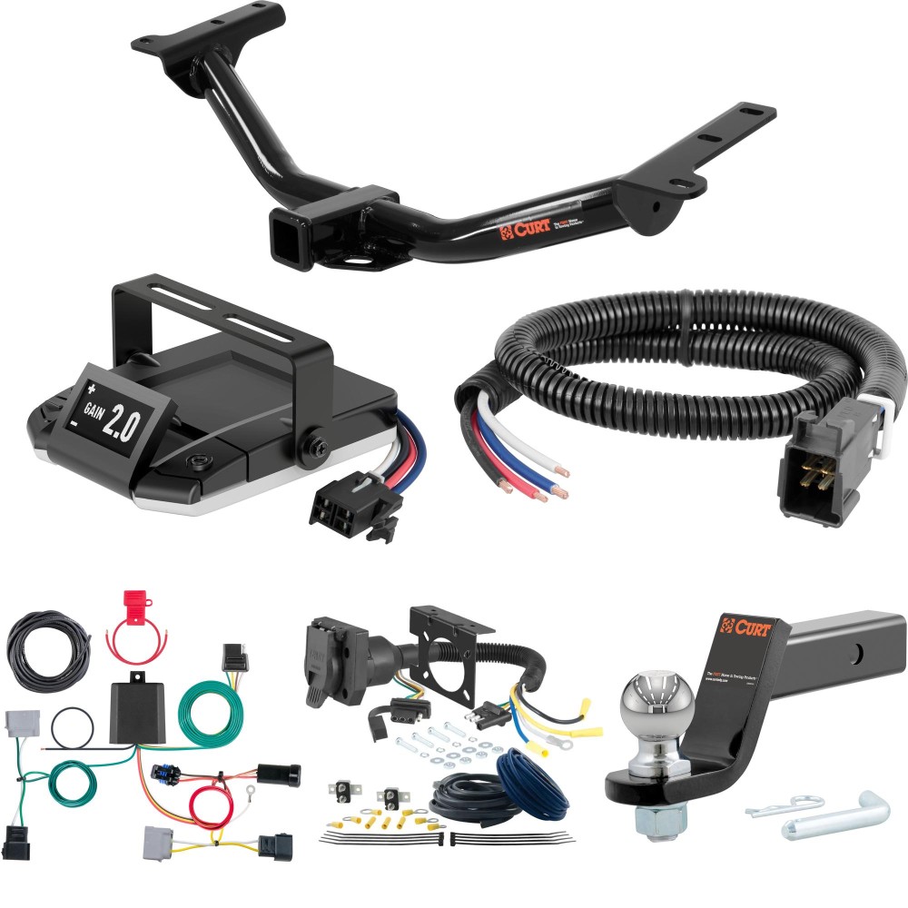 For 2011-2020 Dodge Journey Tow Package Camp n' Field Trailer Hitch + Brake Controller Curt Assure 51160 Proportional Up To 4 Axles + 7 Way Trailer Wiring Plug & 2-5/16" ball 4 inch drop Fits Models w/ LED Taillights Curt 13201 2 inch Tow Receive For 2011-2020 Dodge Journey Tow Package Camp n' Field Trailer Hitch + Brake Controller Curt Assure 51160 Proportional Up To 4 Axles + 7 Way Trailer Wiring Plug & 2-5/16" ball 4 inch drop Fits Models w/ LED Taillights Curt 13201 2 inch Tow Receive