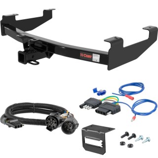 For 2001-2002 Chevy Silverado 2500 HD Trailer Hitch + Wiring 5 Pin Exc factory receiver, Tommy Gate lift or cab & chassis Curt 13210 2 inch Tow Receiver
