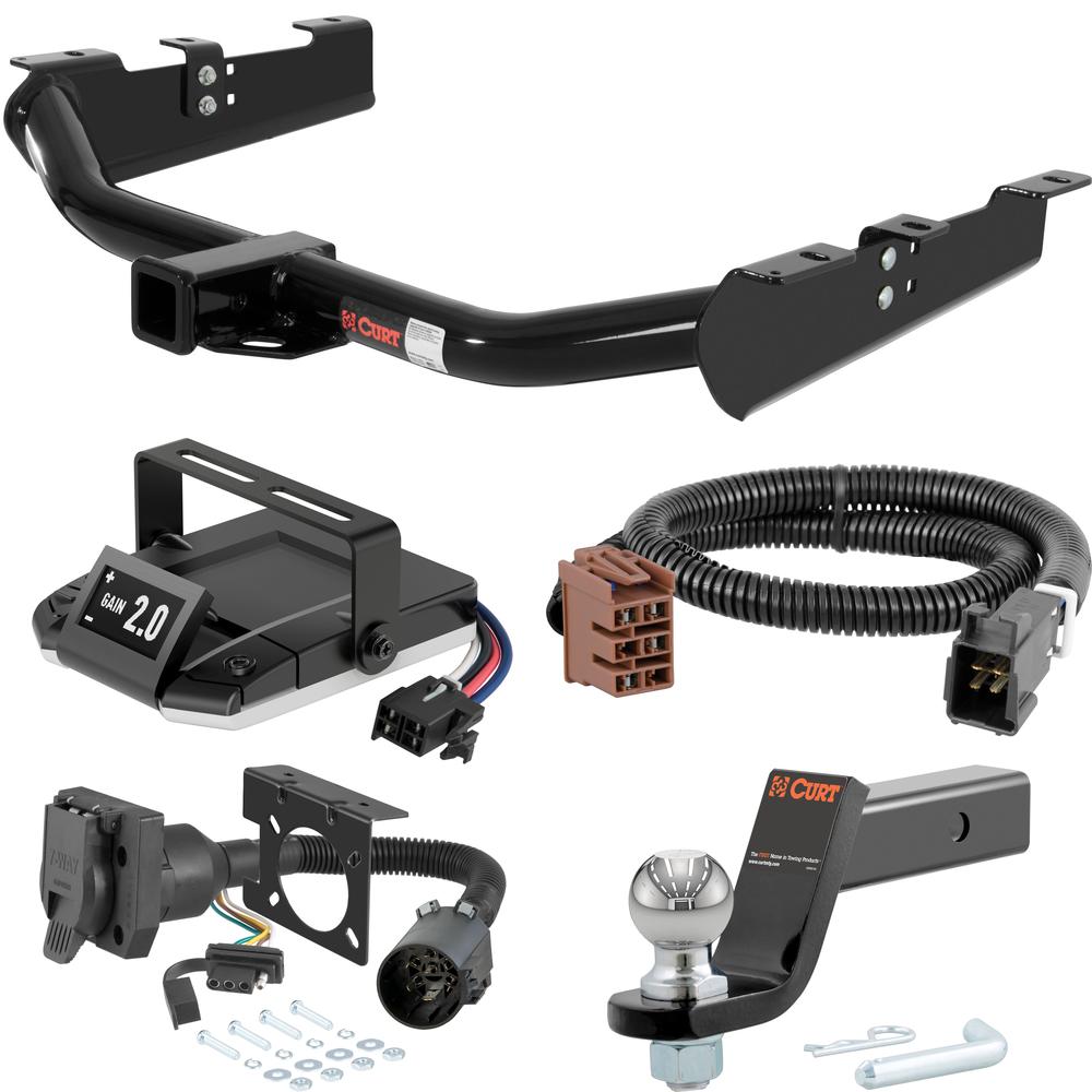 For 2007 Chevy Silverado 3500 Classic Tow Package Camp n' Field Trailer Hitch + Brake Controller Curt Assure 51160 Proportional Up To 4 Axles + 7 Way Trailer Wiring Plug & 2-5/16" ball 4 inch drop Except Tommy Gate lift or cab & chassis Excep For 2007 Chevy Silverado 3500 Classic Tow Package Camp n' Field Trailer Hitch + Brake Controller Curt Assure 51160 Proportional Up To 4 Axles + 7 Way Trailer Wiring Plug & 2-5/16" ball 4 inch drop Except Tommy Gate lift or cab & chassis Excep
