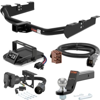 For 2007 Chevy Silverado 3500 Classic Tow Package Camp n' Field Trailer Hitch + Brake Controller Curt Assure 51160 Proportional Up To 4 Axles + 7 Way Trailer Wiring Plug & 2-5/16" ball 4 inch drop Except Tommy Gate lift or cab & chassis Excep For 2007 Chevy Silverado 3500 Classic Tow Package Camp n' Field Trailer Hitch + Brake Controller Curt Assure 51160 Proportional Up To 4 Axles + 7 Way Trailer Wiring Plug & 2-5/16" ball 4 inch drop Except Tommy Gate lift or cab & chassis Excep