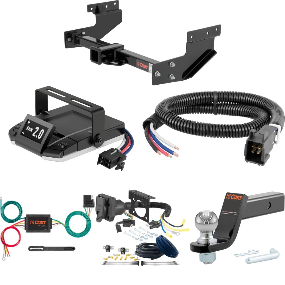 For 1993-1994 VW Eurovan Tow Package Camp n' Field Trailer Hitch + Brake Controller Curt Assure 51160 Proportional Up To 4 Axles + 7 Way Trailer Wiring Plug & 2-5/16" ball 4 inch drop Fits All Models Curt 13217 2 inch Tow Receiver For 1993-1994 VW Eurovan Tow Package Camp n' Field Trailer Hitch + Brake Controller Curt Assure 51160 Proportional Up To 4 Axles + 7 Way Trailer Wiring Plug & 2-5/16" ball 4 inch drop Fits All Models Curt 13217 2 inch Tow Receiver