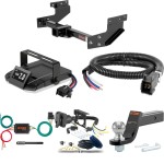 For 1993-1994 VW Eurovan Tow Package Camp n' Field Trailer Hitch + Brake Controller Curt Assure 51160 Proportional Up To 4 Axles + 7 Way Trailer Wiring Plug & 2-5/16" ball 4 inch drop Fits All Models Curt 13217 2 inch Tow Receiver For 1993-1994 VW Eurovan Tow Package Camp n' Field Trailer Hitch + Brake Controller Curt Assure 51160 Proportional Up To 4 Axles + 7 Way Trailer Wiring Plug & 2-5/16" ball 4 inch drop Fits All Models Curt 13217 2 inch Tow Receiver