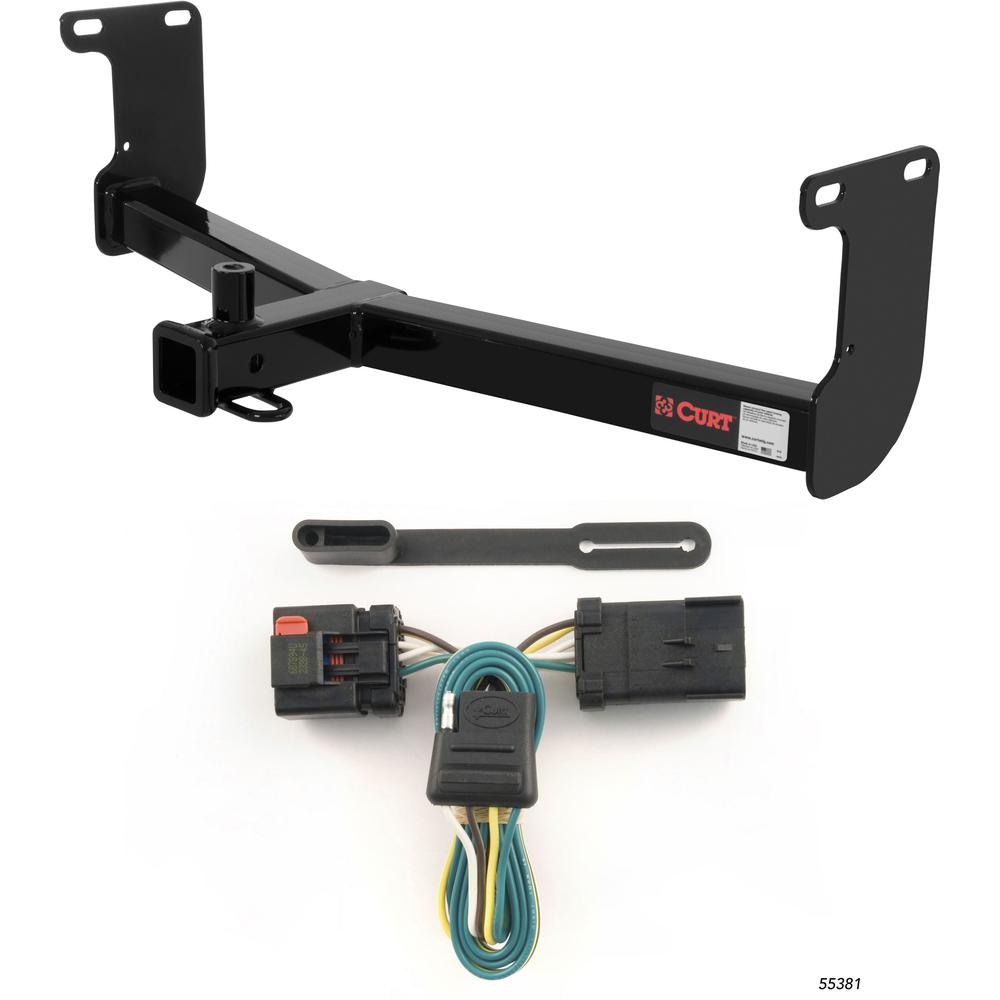 For 2005-2010 Dodge Dakota Trailer Hitch + Wiring 4 Pin Fits w/ Tow Prep Package Curt 13230 55381 2 inch Tow Receiver For 2005-2010 Dodge Dakota Trailer Hitch + Wiring 4 Pin Fits w/ Tow Prep Package Curt 13230 55381 2 inch Tow Receiver