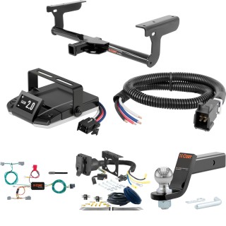 For Volvo XC90 Trailer Hitch Brake Control Curt Assure 7 Way Wiring 4 Drop 2 5 16 Ball Hitch All Models 2 inch TrailerJacks
