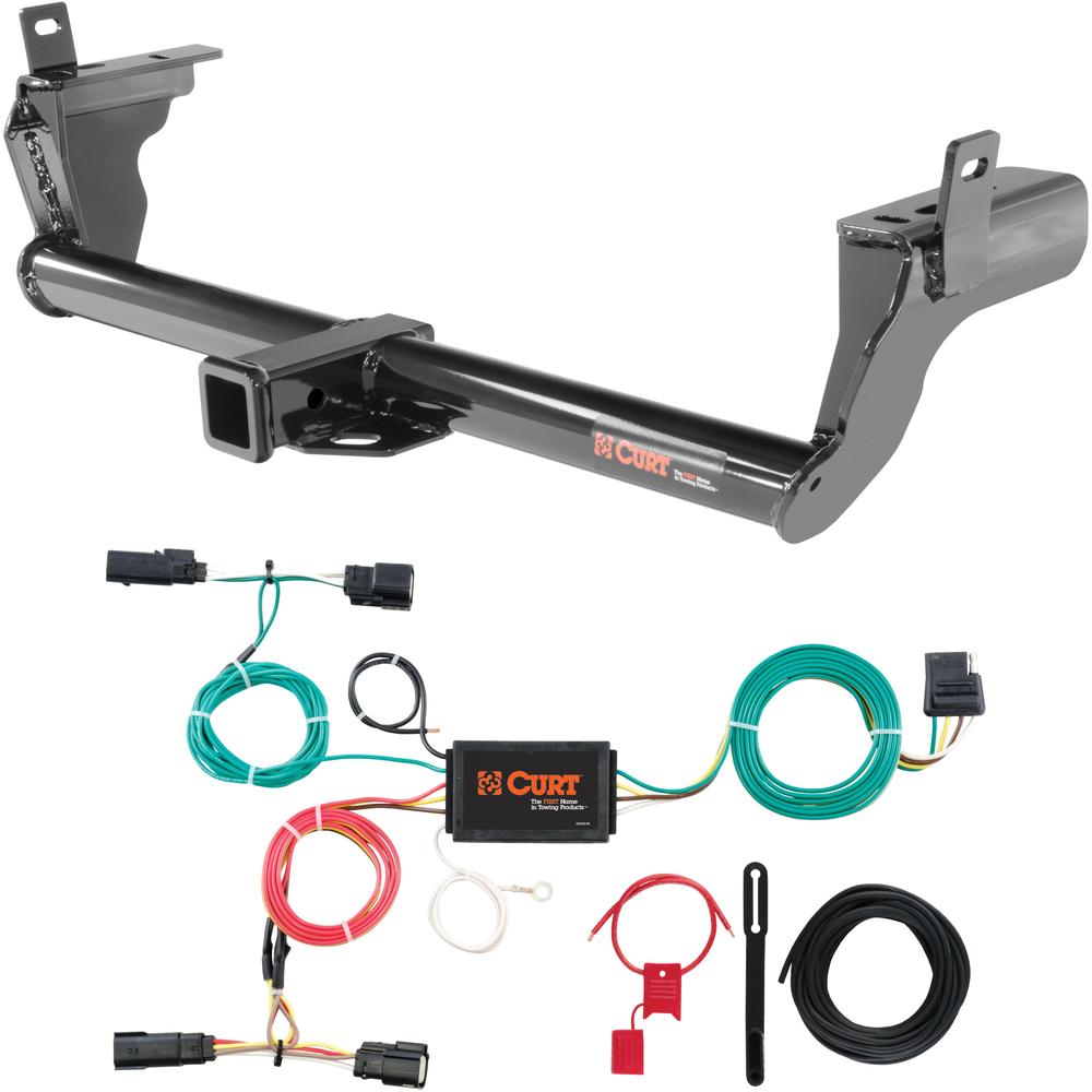 For 2015-2018 Ford Edge Trailer Hitch + Wiring 4 Pin Fits Sport & Titanium Curt 13234 56292 2 inch Tow Receiver For 2015-2018 Ford Edge Trailer Hitch + Wiring 4 Pin Fits Sport & Titanium Curt 13234 56292 2 inch Tow Receiver