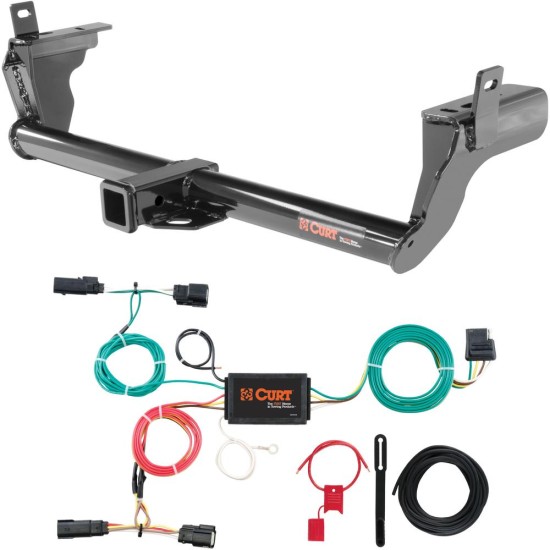 For 2015-2018 Ford Edge Trailer Hitch + Wiring 4 Pin Fits Sport & Titanium Curt 13234 56292 2 inch Tow Receiver For 2015-2018 Ford Edge Trailer Hitch + Wiring 4 Pin Fits Sport & Titanium Curt 13234 56292 2 inch Tow Receiver