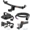 For 2015-2018 Audi Q3 Tow Package Camp n' Field Trailer Hitch + Brake Controller Curt Assure 51160 Proportional Up To 4 Axles + 7 Way Trailer Wiring Plug & 2-5/16" ball 4 inch drop Fits Models w/ Existing USCAR 7-way Curt 13238 2 inch Tow Receive