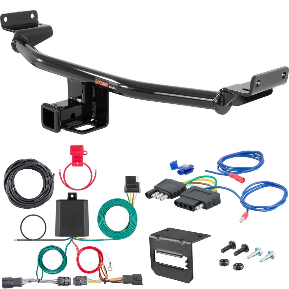 For 2019-2021 Hyundai Tucson Trailer Hitch + Wiring 5 Pin Except Night Edition Curt 13240 2 inch Tow Receiver