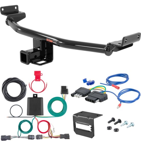 For 2019-2021 Hyundai Tucson Trailer Hitch + Wiring 5 Pin Except Night Edition Curt 13240 2 inch Tow Receiver