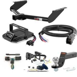 For 2008 Jeep Liberty Tow Package Camp n' Field Trailer Hitch + Brake Controller Curt Assure 51160 Proportional Up To 4 Axles + 7 Way Trailer Wiring Plug & 2-5/16" ball 4 inch drop Fits w/ Tow Prep Package Curt 13245 2 inch Tow Receiver For 2008 Jeep Liberty Tow Package Camp n' Field Trailer Hitch + Brake Controller Curt Assure 51160 Proportional Up To 4 Axles + 7 Way Trailer Wiring Plug & 2-5/16" ball 4 inch drop Fits w/ Tow Prep Package Curt 13245 2 inch Tow Receiver